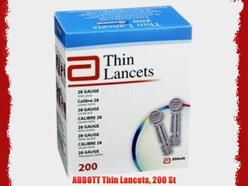 ABBOTT Thin Lancets 200 St