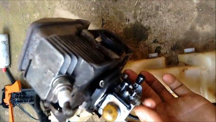 Super decathlon- preparando motor da roçadeira 26 cc.