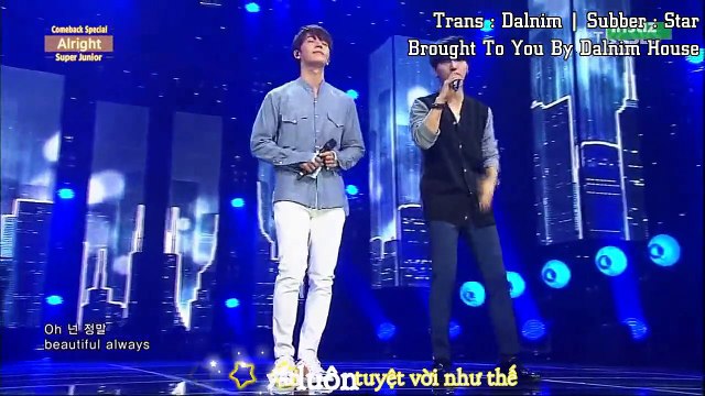 [DALNIMHOUSE][VIETSUB]150719 ALRIGHT - SUPER JUNIOR Comeback Stage