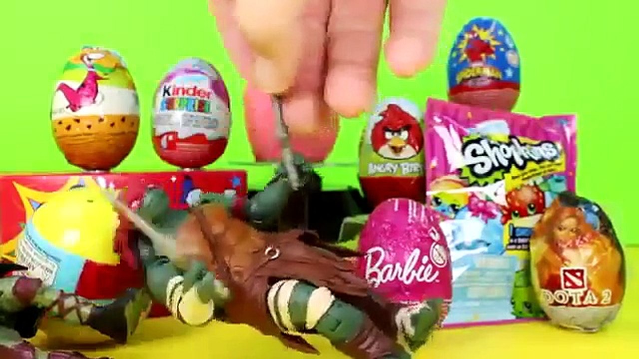 Teenage Mutant Ninja Turtles vs Godzilla Dinosaurs Toys Playing