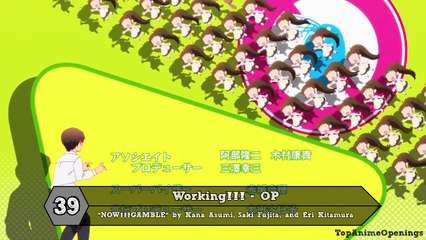Top 40 Anime Openings Summer 2015