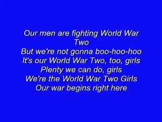 Horrible Histories: World War Two Girls Lyrics