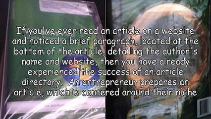 Gain Free Publicity With Article Directory Services