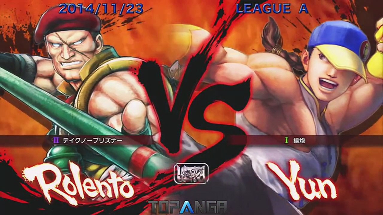 USF4 - Nemo (Rolento) vs Kazunoko (Yun) - TL4A Round8 Battle2