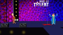 رسوم متحركة الكوبل كبور و الشعيبية Arab Got Talent