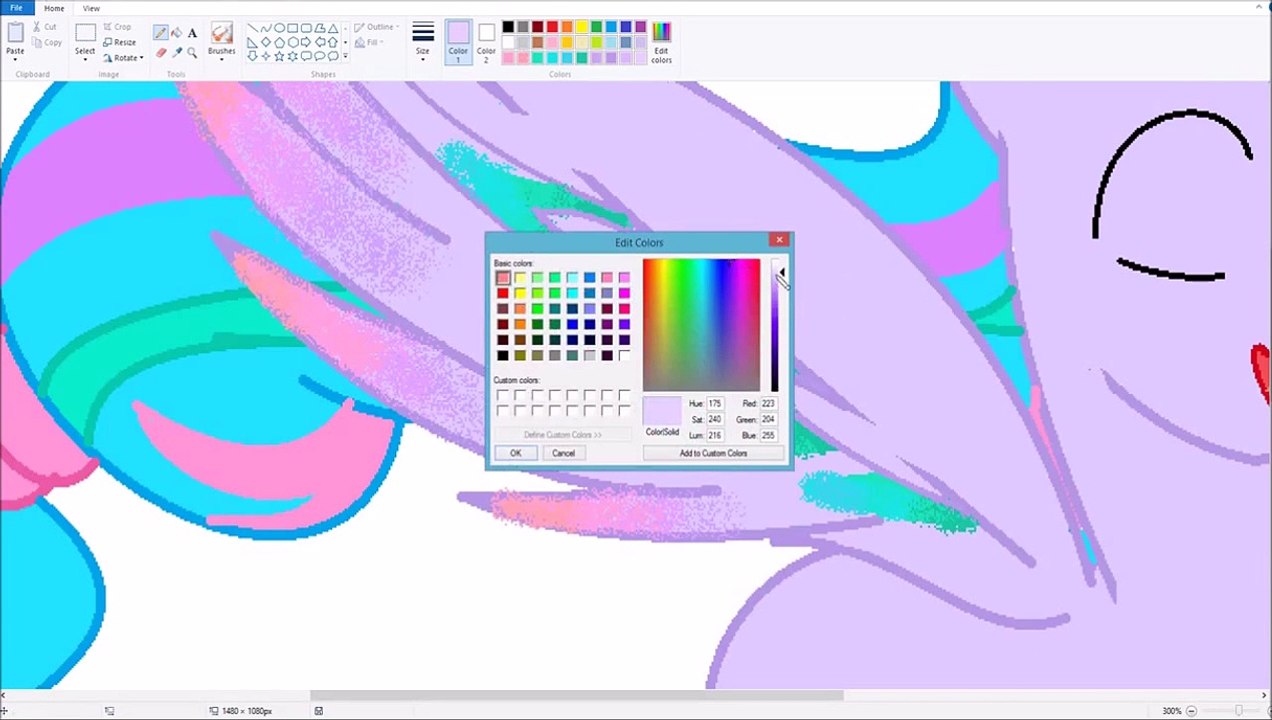 speed drawing Music Hooves MLP OC rainbow power