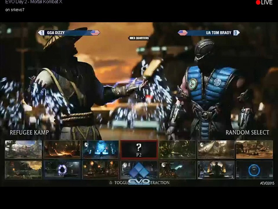 EVO 2015 – Mortal Kombat X: Tom Brady vs Dizzy