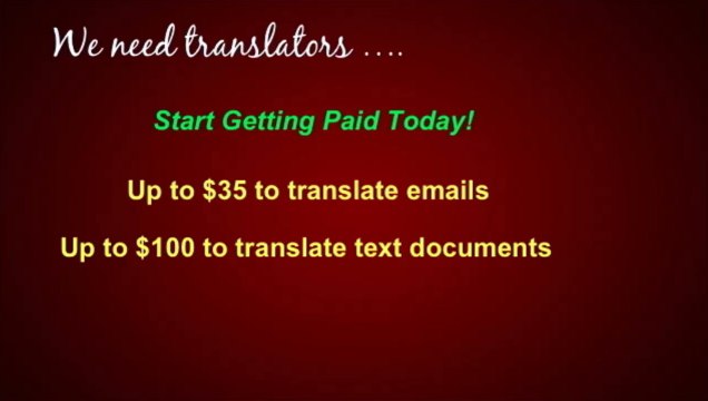 Translator Jobs : Translating Jobs : Work From Home