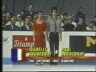Duchesnay & Duchesnay (FRA) - 1991 World Figure Skating Championships, Free Dance