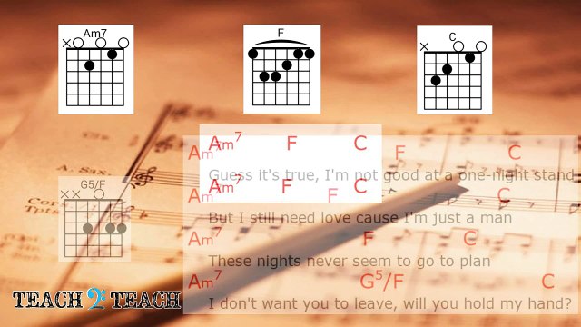 Stay With Me - Sam Smith - Lyrics and Chords - Guitar Tutorial