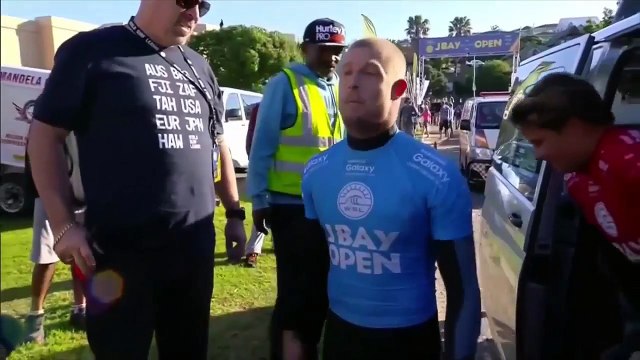 Shark attack champion surfer Mick Fanning in South Africa
