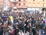 La protesta gialla - Sciopero migrante del primo marzo 2010 a Bologna