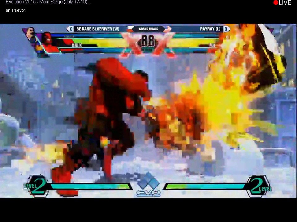 EVO 2015 - Ultimate Marvel vs Capcom 3 Grand Finals Kane vs Rayray