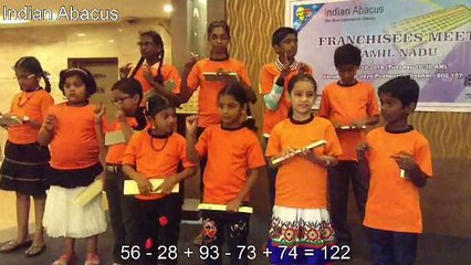 Indian Abacus students live demo