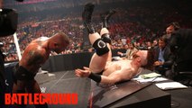 WWE Network- Randy Orton sends Sheamus crashing into the announce table- WWE Battleground 2015