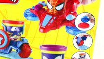 New 2015 Spiderman Play Doh Can Heads Captain America Iron Man Marvel Superheroes Toys