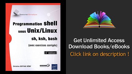 Download PDF Programmation shell sous UnixLinux - sh ksh bash