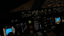 FSX - PMDG 747 night landing cockpit view [i5-2500K - radeon 6970] - HD