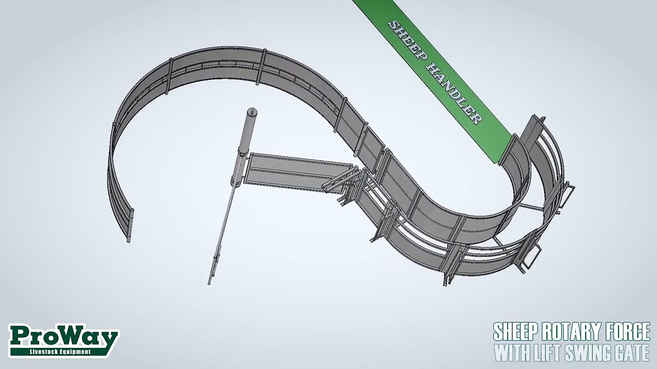 ProWay Sheep Rotary Force - With Lift Swing Gate