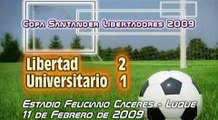 Libertad (2-1) Universitario  - Copa Libertadores 2009