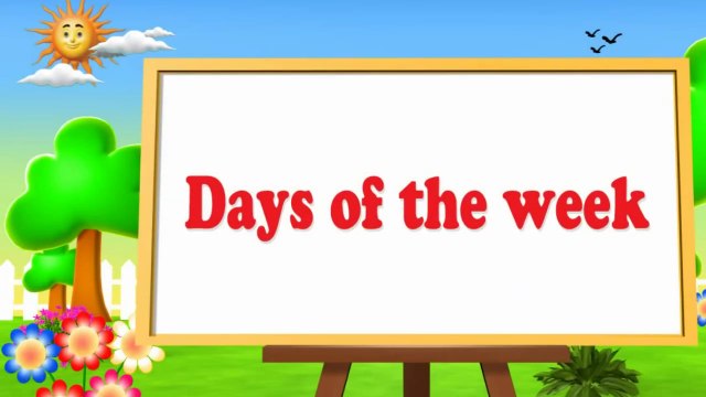 Days of the Week - 3D Animation - English Nursery rhymes - 3d Rhymes - Kids Rhymes - Rhymes for childrens
