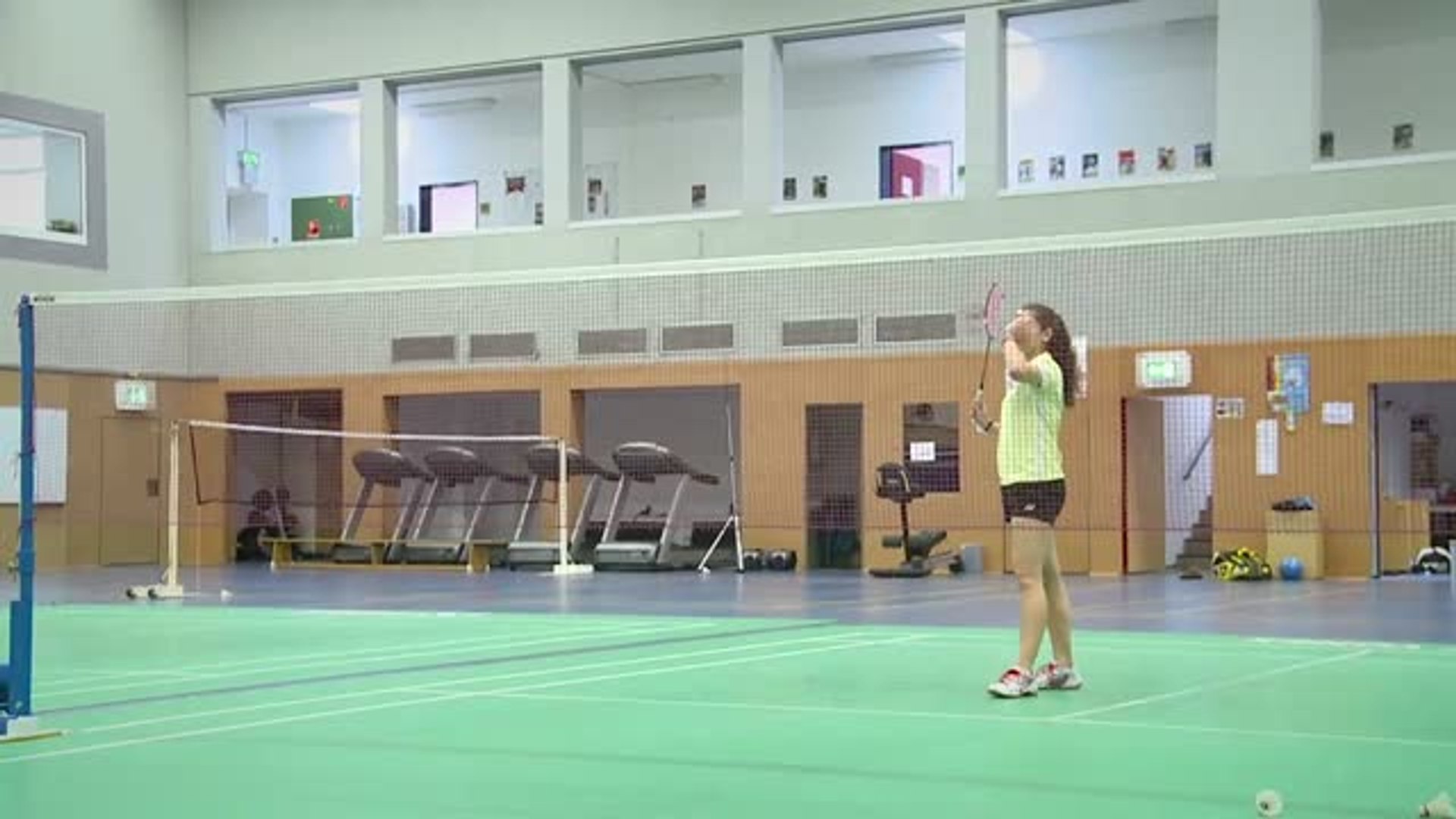 Badminton - der Aufschlag
