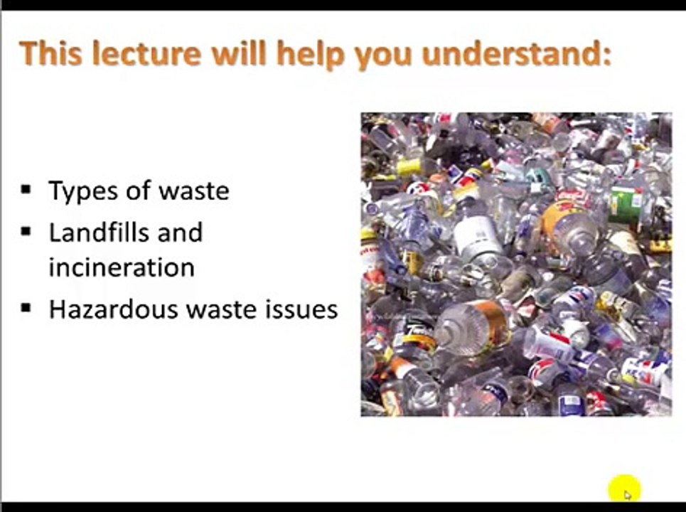 Lecture 10.1 Waste Management