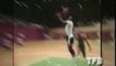 Michael Jordan destroy a pickup basketball in 1986 - Rare NBA Basketball Footage
