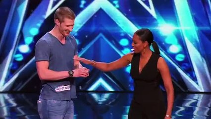 Michael John Sexy MagicianTries to Kiss Mel B Americas Got Talent 2015