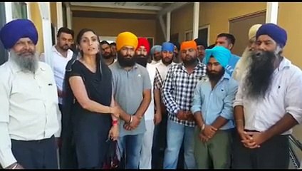 Protest against SAD Badal canada & Usa tajinder kaur