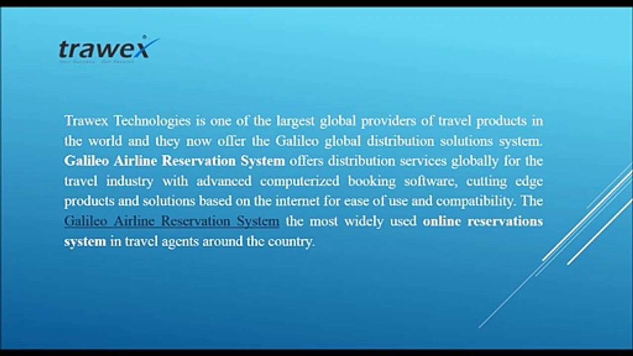 Galileo Airline Reservation System