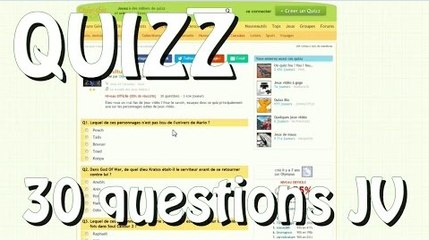 [ QUIZZ ] 30 questions sur les jeux vidéo