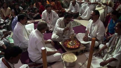 Aniruddha Bapu - Shree Rudrabhishek seva at Shree Aniruddha Gurukeshetram - 15 September 2014