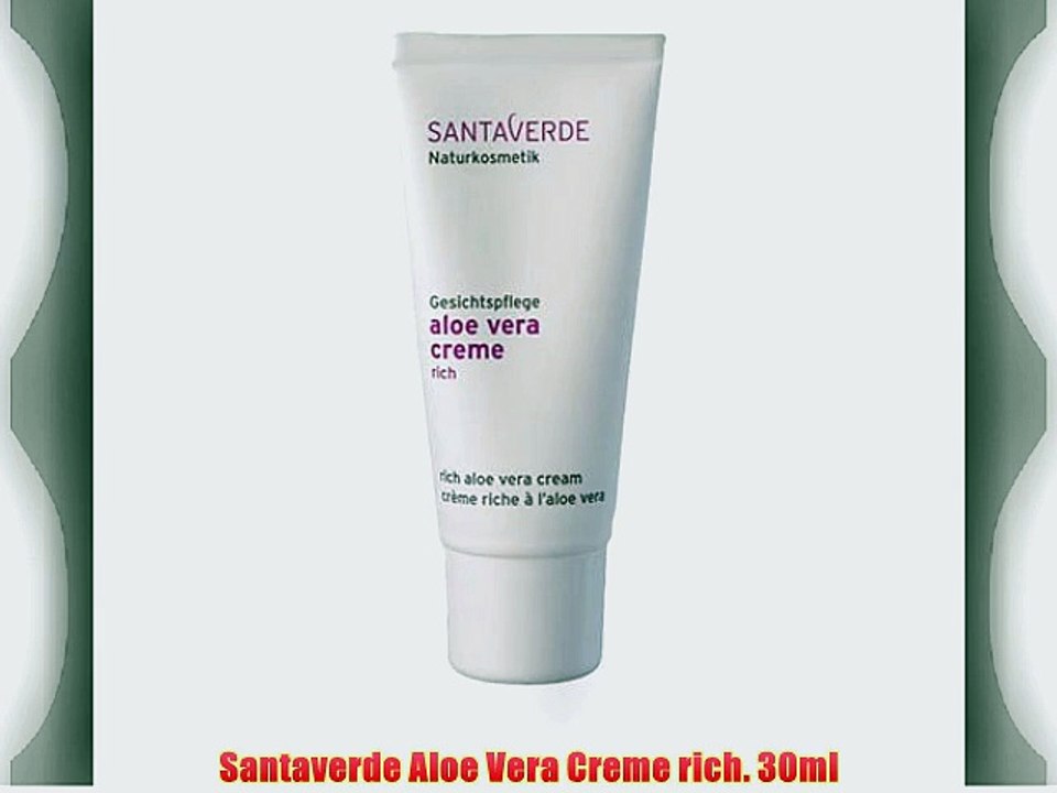 Santaverde Aloe Vera Creme rich. 30ml