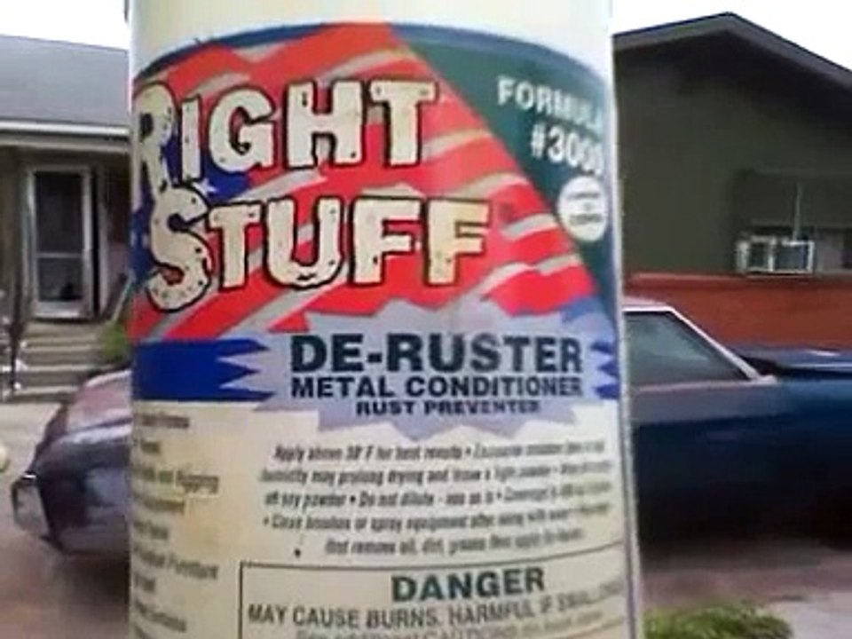 right stuff # 3000 formula de-ruster =1970 Chev...