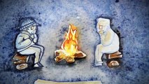Scary Campfire Stories - time lapse painting by Mary Doodles