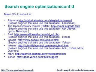 SEO and SEM Compnay London - Nav D Solutions