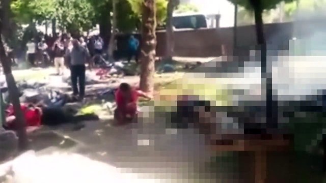 Suruç'ta patlama anı böyle görüntülendi