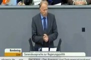 Angela Merkel lacht über Guido Westerwelle