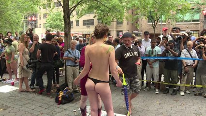 Peintures sur corps dans les rues de New York