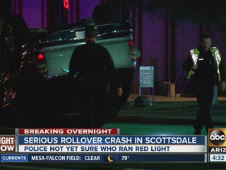 Serious rollover crash in Scottsdale