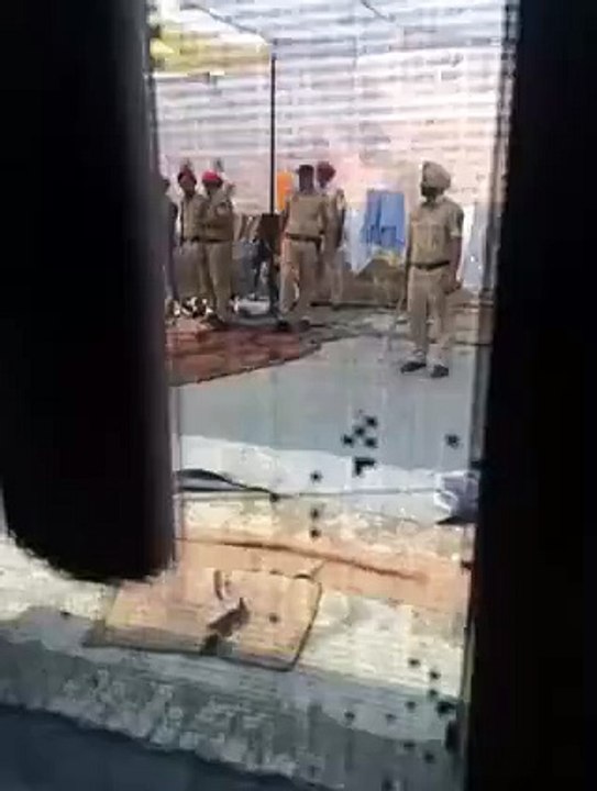 Police at Bapu Surat Singh house