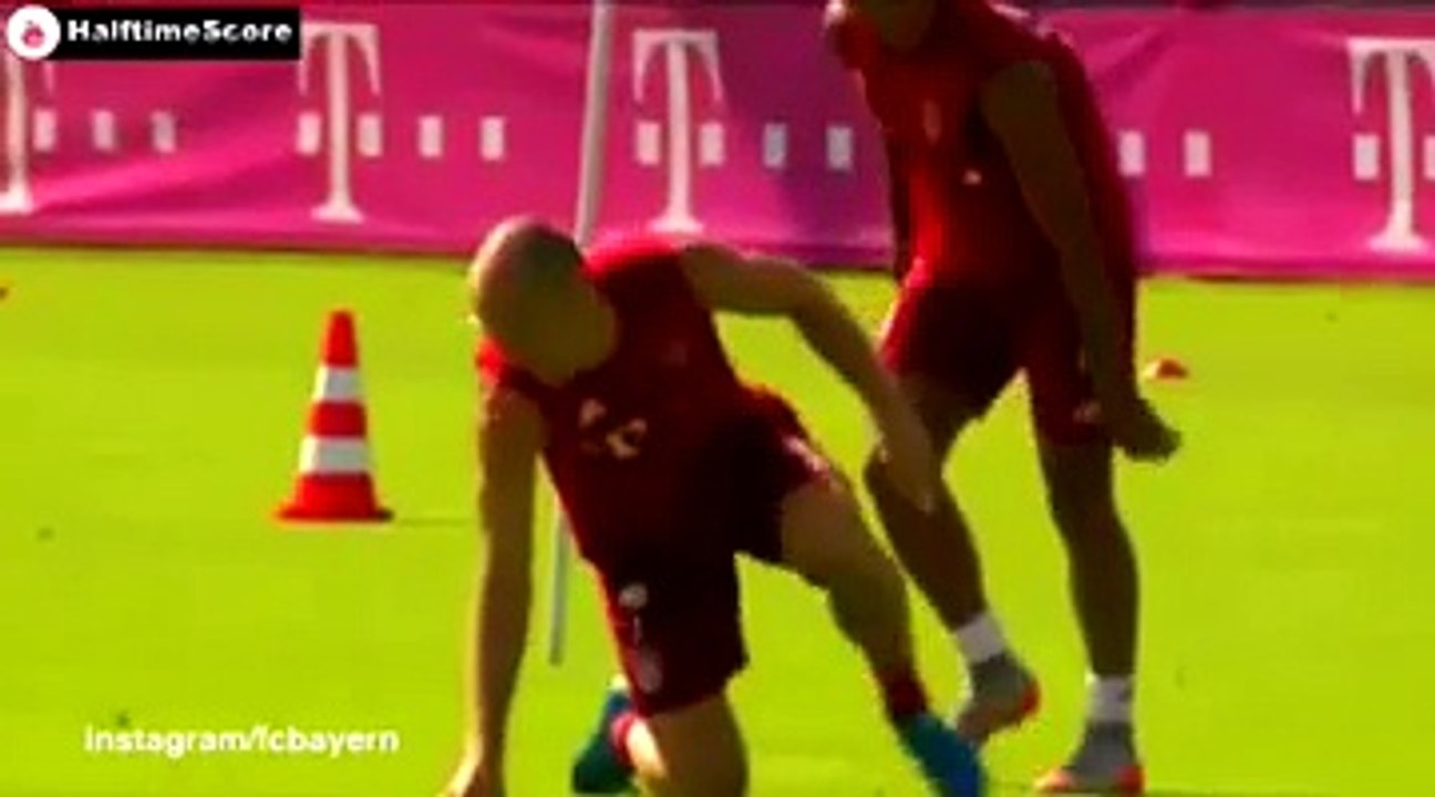 Robben'den penaltı idmanı!