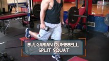 Bulgarian Dumbbell Split Squat - How to do Dumbbell Bulgarian Split Squats