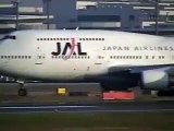 NARITA AIRPORT JAPAN AIRLINES 成田空港 桜の山　日本航空