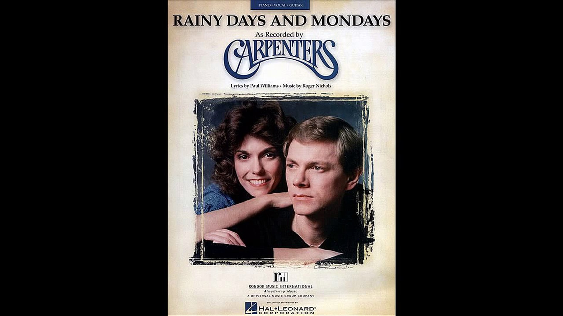 Rainy Days & Mondays - The Carpenters Story Tour Dates & Tickets