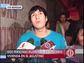 El Agustino: incendio en casa dejó dos muertos y dos heridos