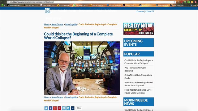 Proof 7-8-15 Was No Mistake-We Only Have Months! A Chilling Glimpse of What Is Coming