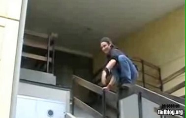 Railing Jump FAIL