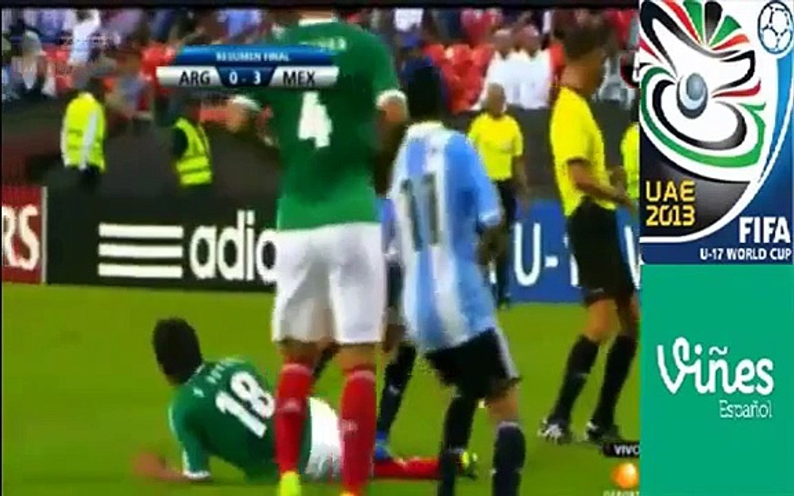 Mexico vs Argentina SUB 17  3-0 - 5 DE NOVIEMBRE 2013 - resumen goles . HD